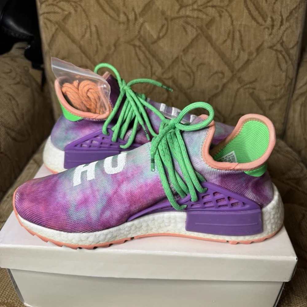 Pharrell x Adidas NMD Human Race Trail Holi Festival Size‎ 8 Excellent W/Box!